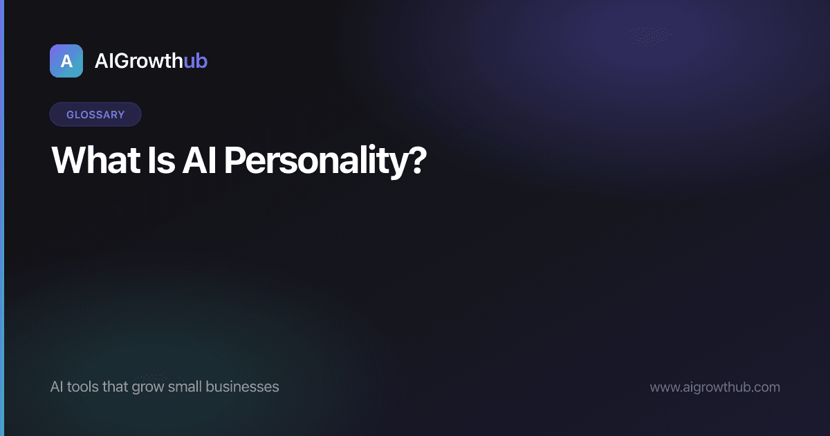 What Is AI Personality?