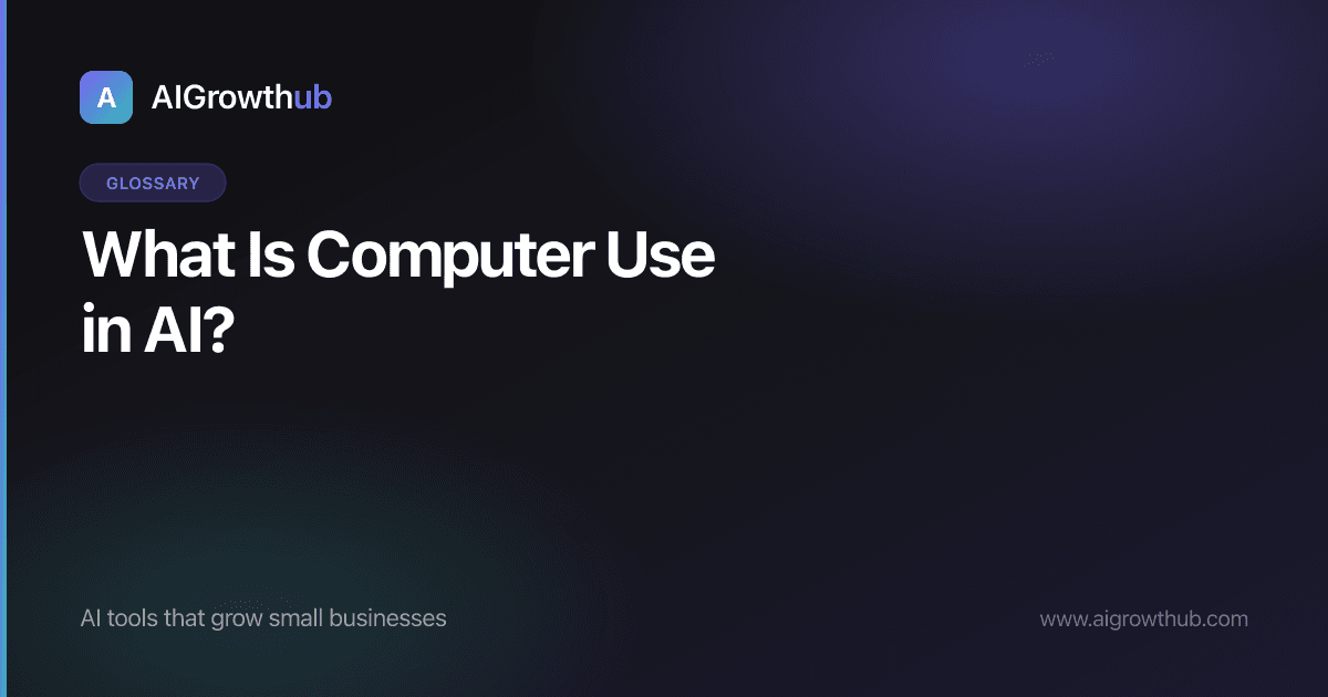 What Is Computer Use in AI?