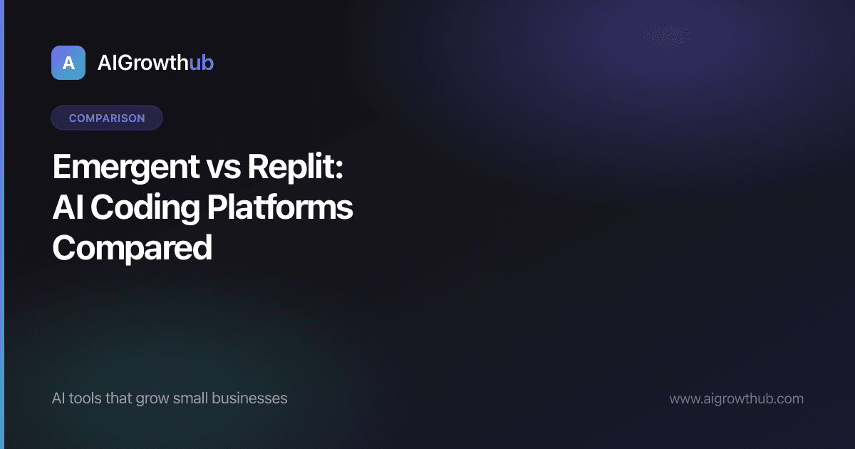 Emergent vs Replit (AI Coding Platforms)