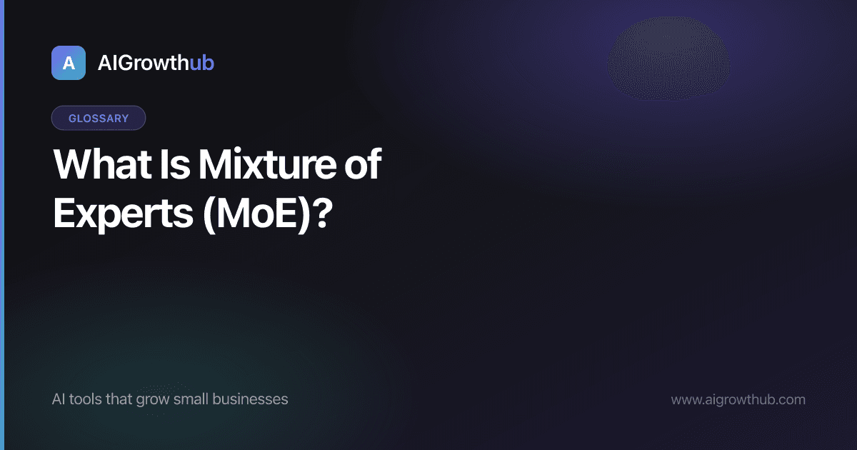 What Is Mixture of Experts (MoE)?