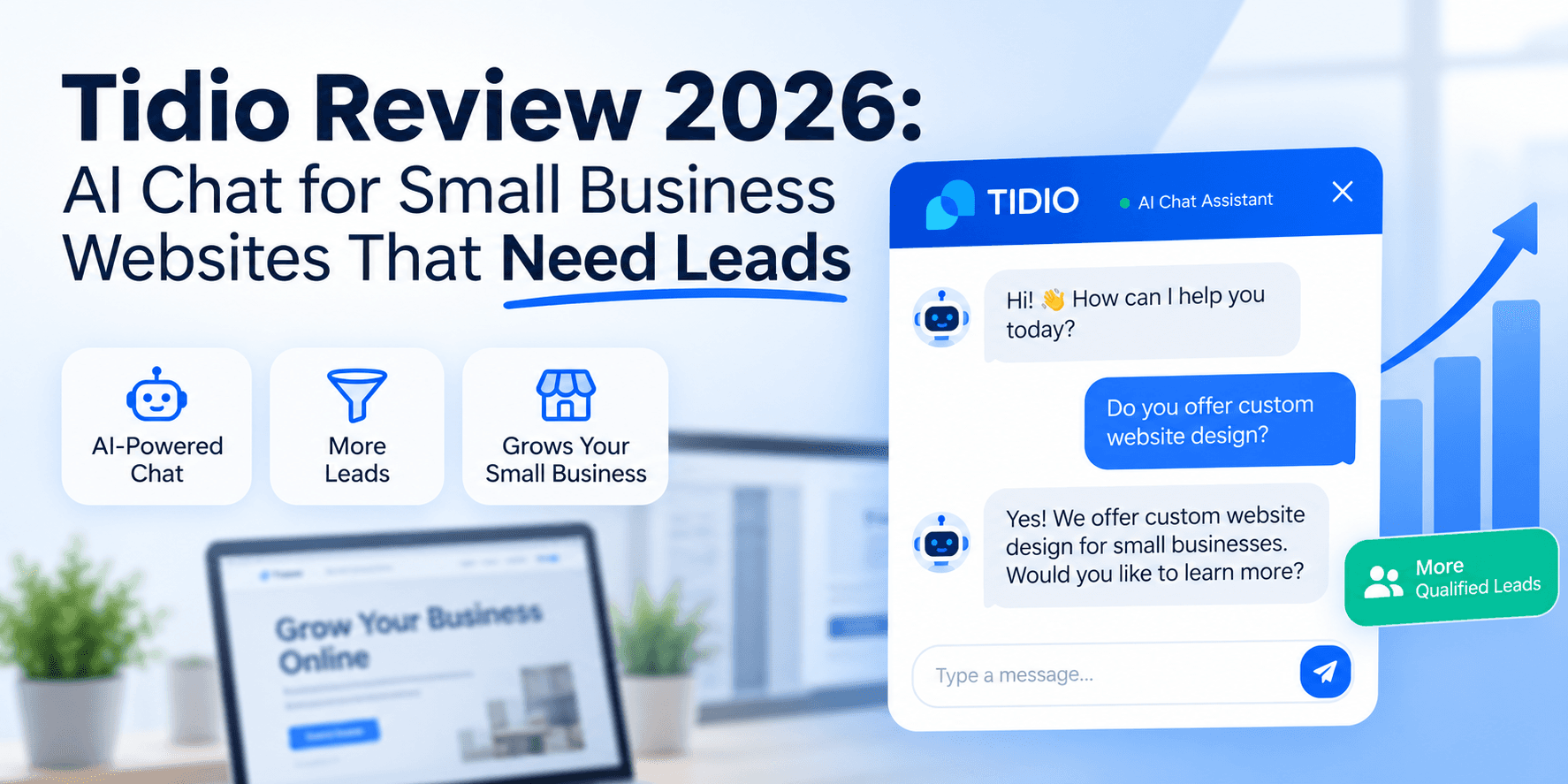 Tidio Review 2026: AI Chat for Small Business Websites That Need Leads